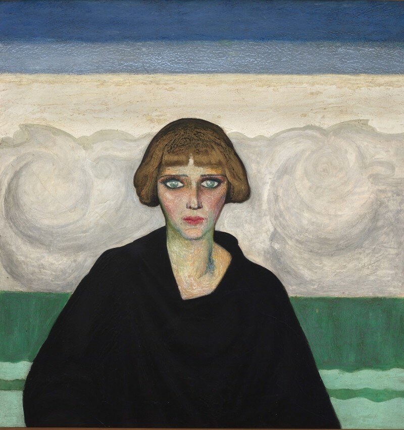 Retrato de Nahui Olin realizado por el Dr. Atl (c. 1922).